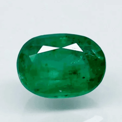 Natural Emerald |55H00| Govt. Lab Certified | Oval Mixed Cut | Green 9914D40110