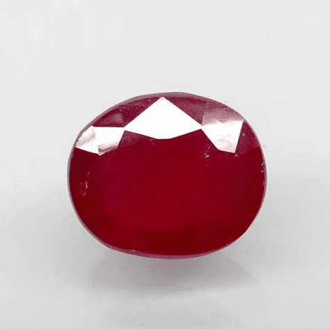 Natural Purplish Red Ruby |18H00| Certified | Oval Mixed Cut Report No. 9498D38414