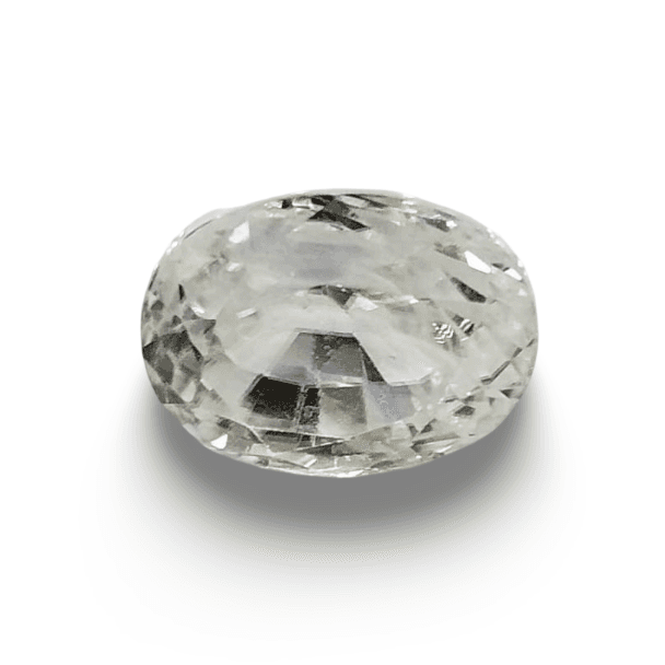 Natural White Zircon | Certified | Oval | Certificate No.: IGCDKBAJ46134