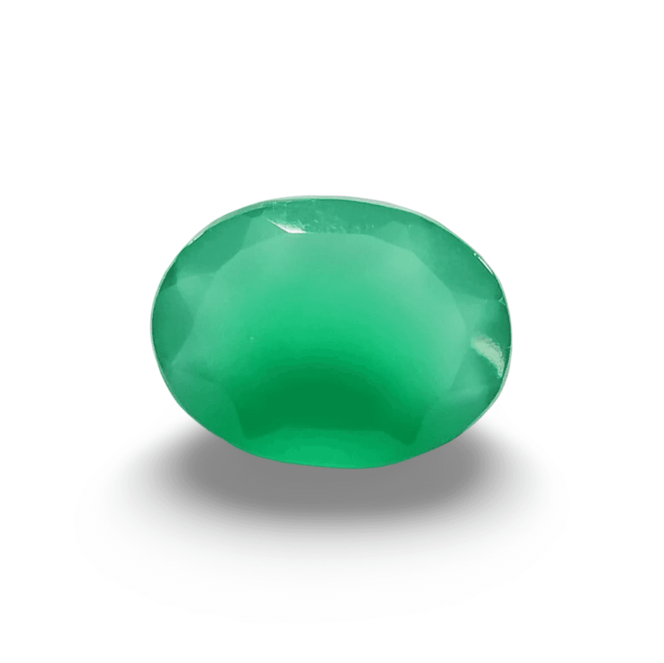 Natural Green Onyx |1H00| Oval Mixed | SRT Certified No : SRGTL30596