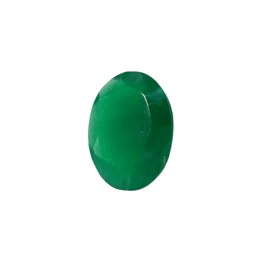 Natural Green Onyx |1H00| Oval Mixed | SRT Certified No : SRGTL30587