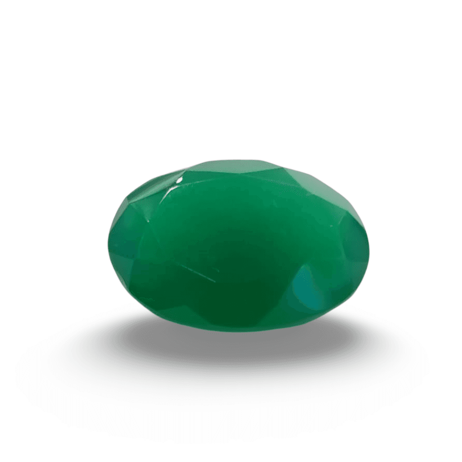 Natural Green Onyx |1H00| Oval Mixed | SRT Certified No : SRGTL30607