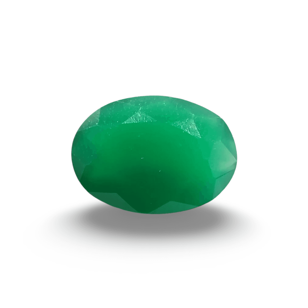 Natural Green Onyx |1H00| Oval Mixed | SRT Certified No : SRGTL30595