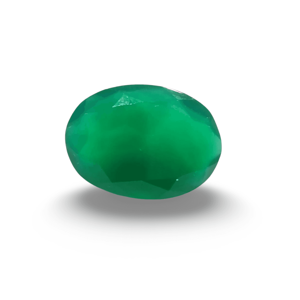 Natural Green Onyx |1H00| Oval Mixed | SRT Certified No : SRGTL30600