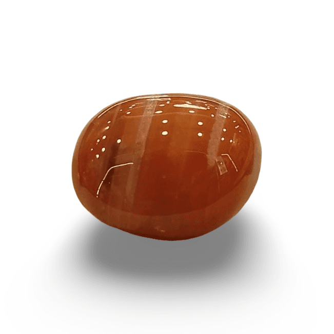 Natural Red, White Sulemani Hakik | Oval | Certified No. IGCDKBAJ48755