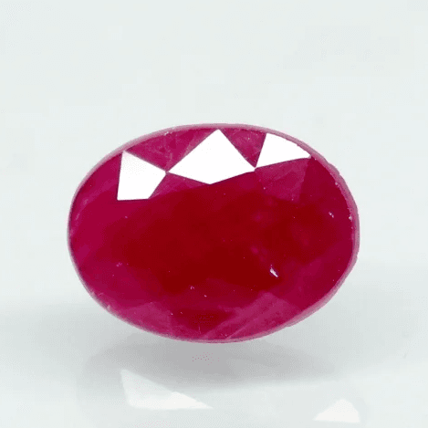 Natural Purplish Red Ruby | Certified Unheated | Oval Mixed Cut Report No. 9581D38679
