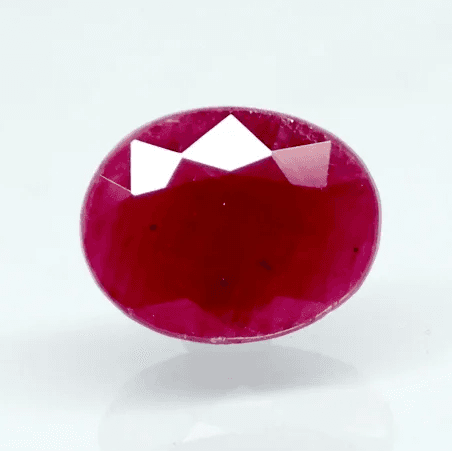 Natural Purplish Red Ruby | Certified Unheated | Oval Mixed Cut Report No. 9581D38680