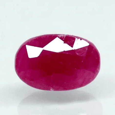 Natural Purplish Red Ruby |15H00| Certified Unheated | Oval Mixed Cut Report No. 9581D38692