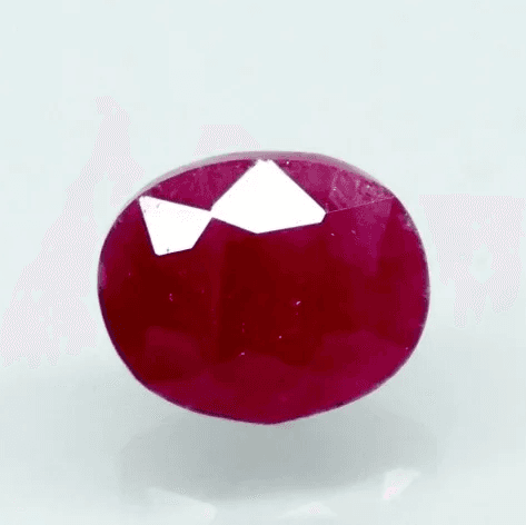 Natural Purplish Red Ruby | 15H00|Certified Unheated | Oval Mixed Cut Report No. 9581D38706