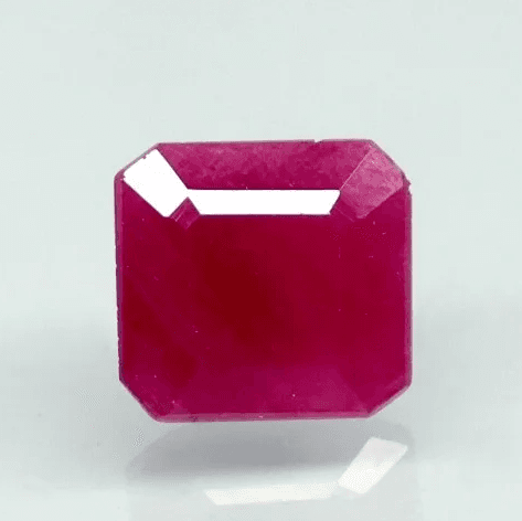 Natural Red Ruby |12H00| Certified Unheated | Octagon Mixed Cut Report No. 9581D38671