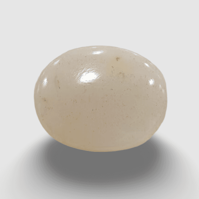 Natural White Opal|6H00| 6.06 Ratti | Oval Cabochone | Certified No. IGCDKBAJ42959