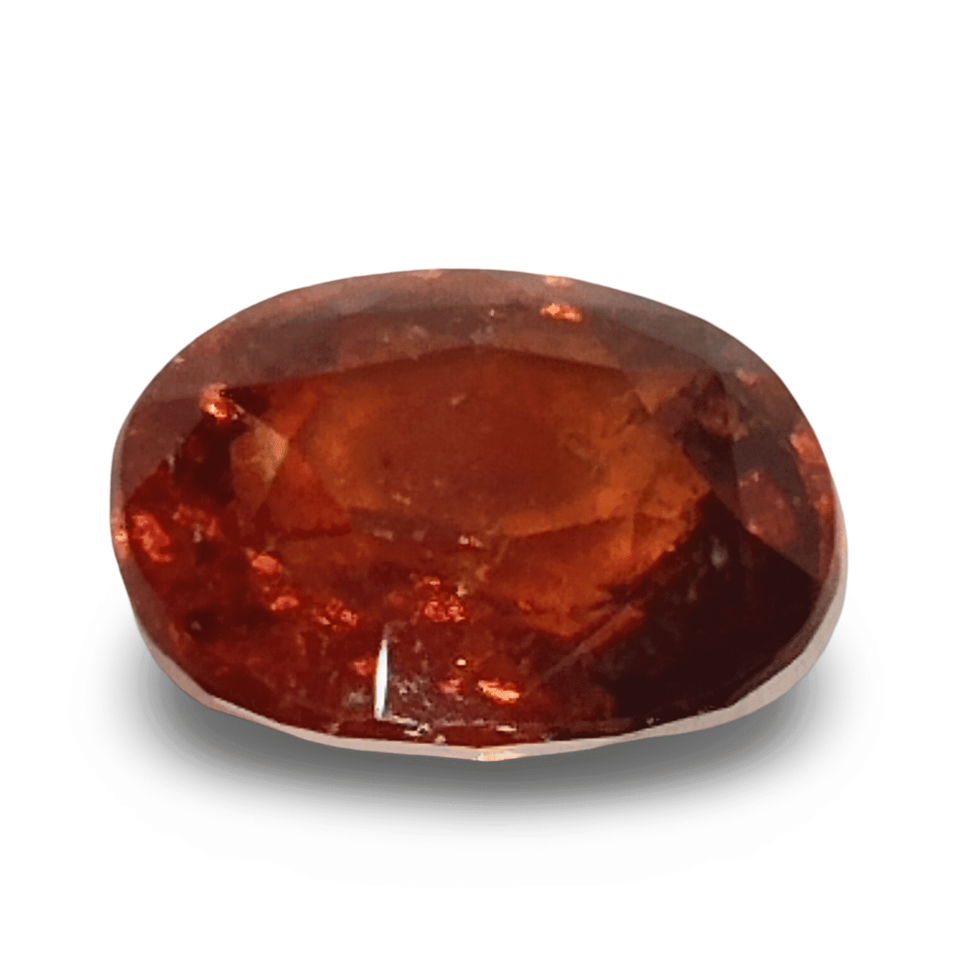 Natural Hessonite Garnet | Brownish Orange | Oval Mix Cut Certificate No.: IGCDKBAJ42738