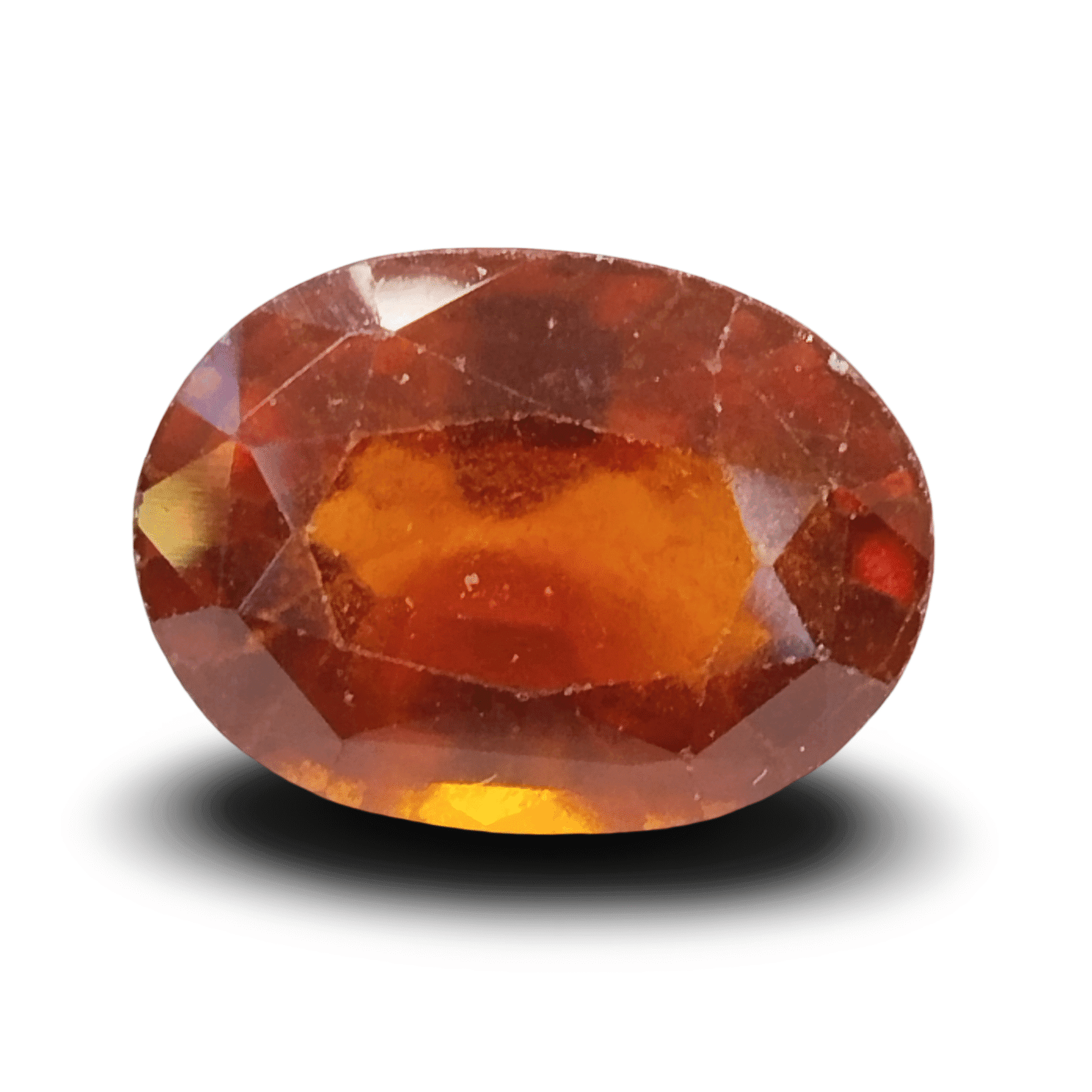 Natural Hessonite Garnet | Oval Mix Cut | Brownish Orange Certificate No.: IGCDKBAJ42756