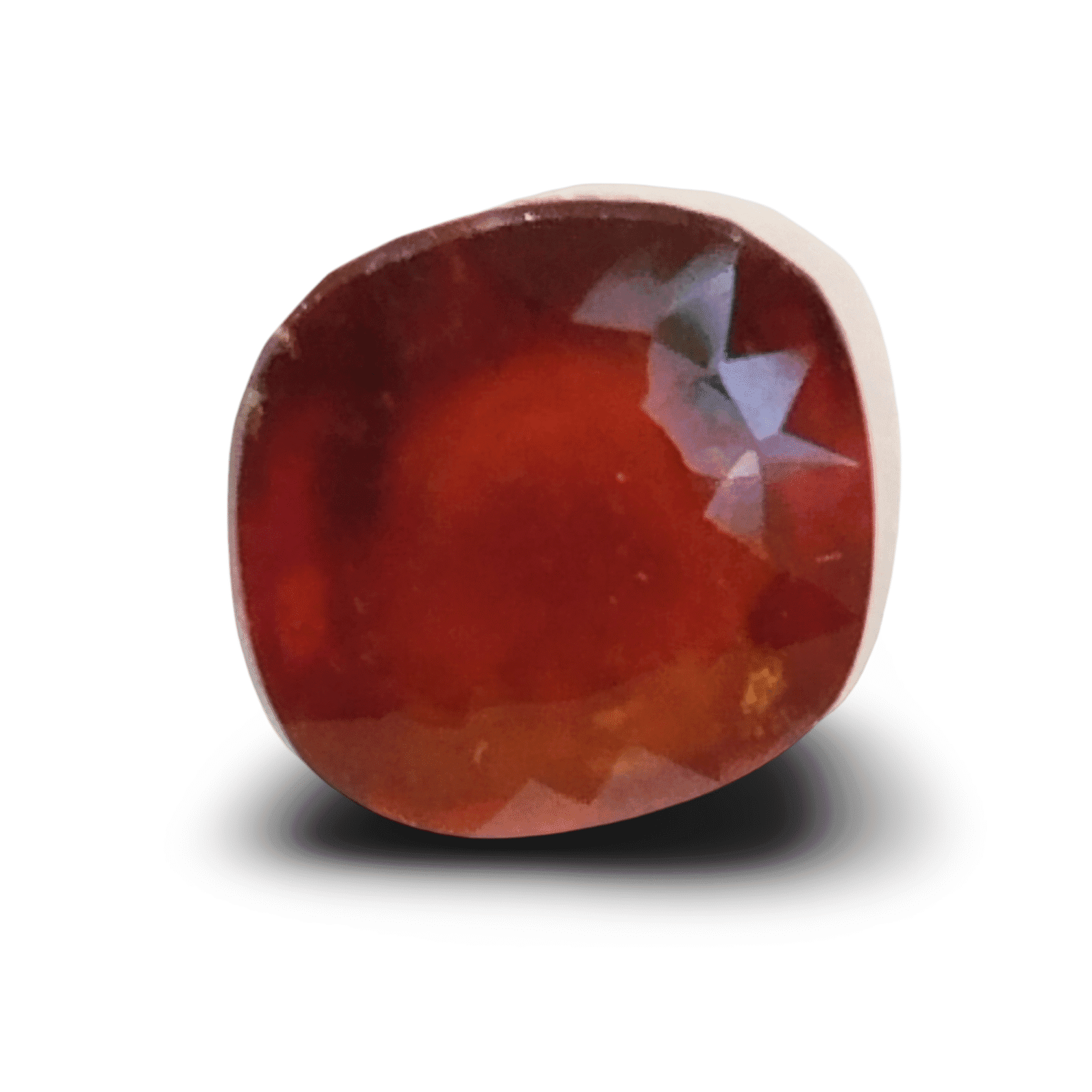 Natural Hessonite Garnet | Certified Cushion Cut | Brownish Orange Certificate No.: IGCDKBAJ42785