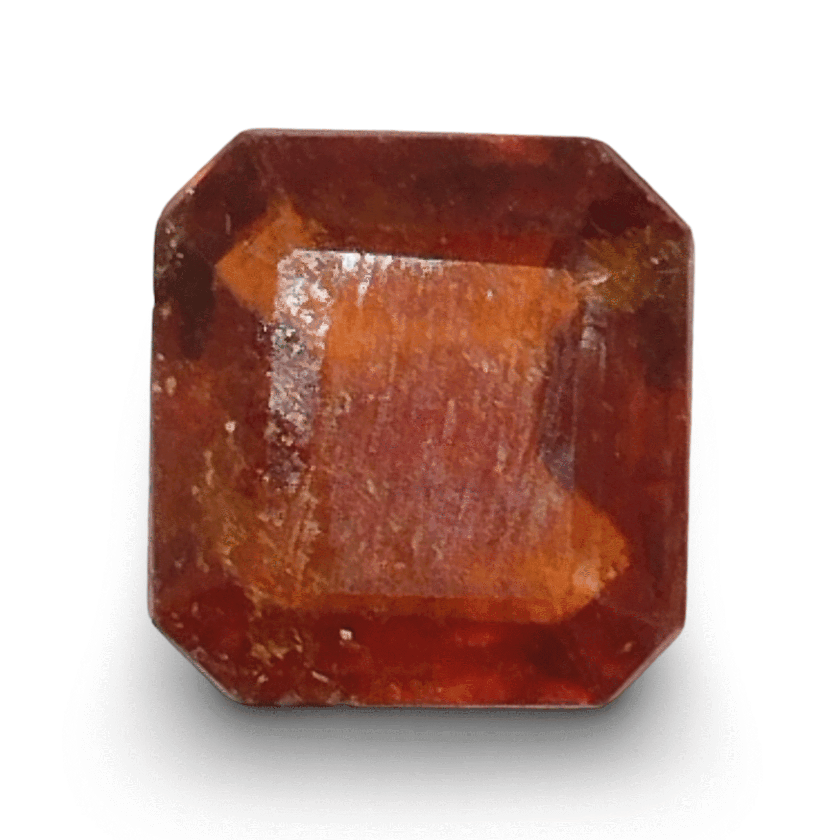 Natural Hessonite (Gomed) | Octa Step Cut | IGC Certified Certificate No.: IGCDKBAJ42772