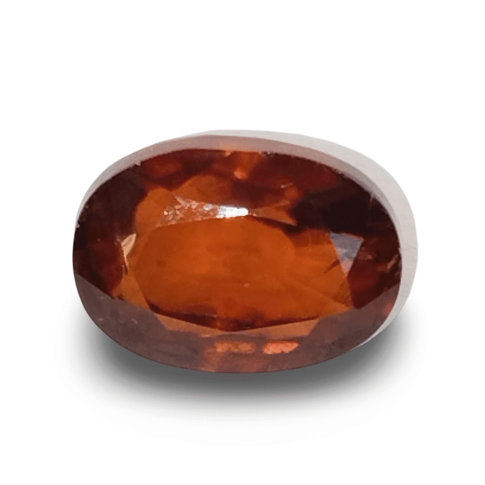 Natural Hessonite Garnet | Certified Oval Cut | Orangish Brown Certificate No.: IGCDKBAJ44636
