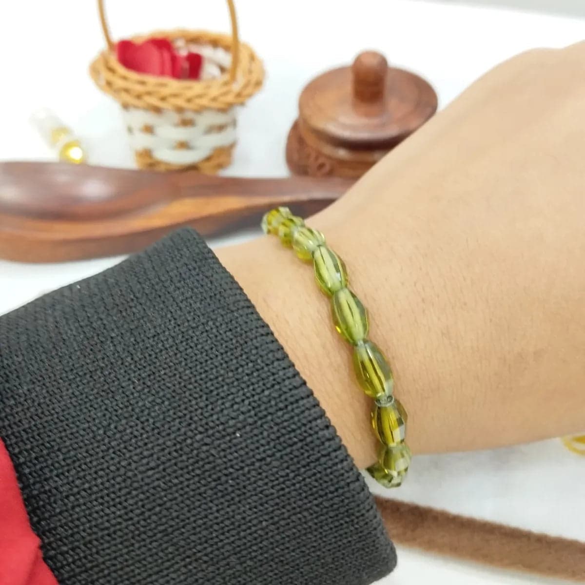 Green Spiritual Bracelet For Men & Women | For Positive Energy & A Symbol Of Protection