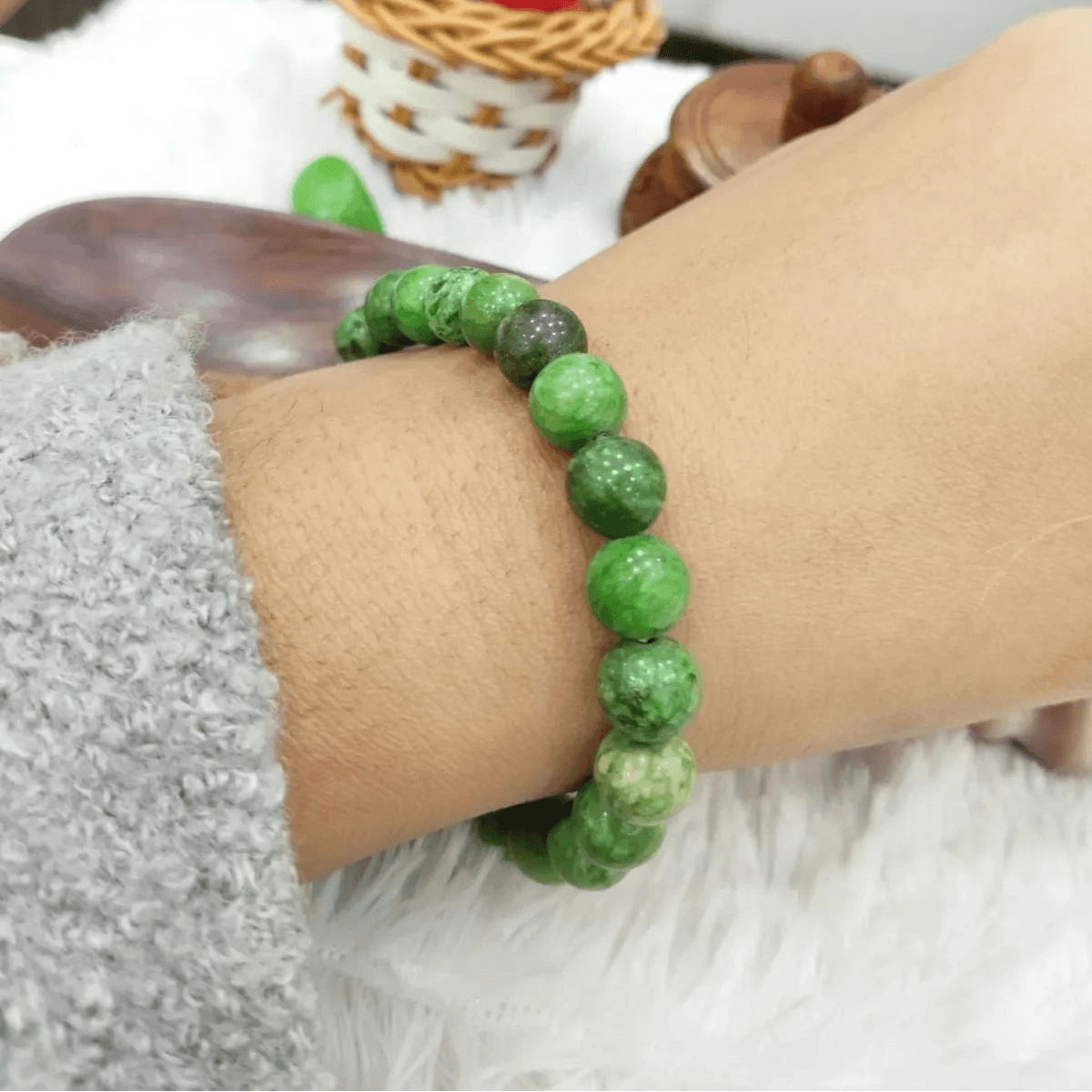 Green Premium Jade Emotional Openness Bracelet For Men & Women