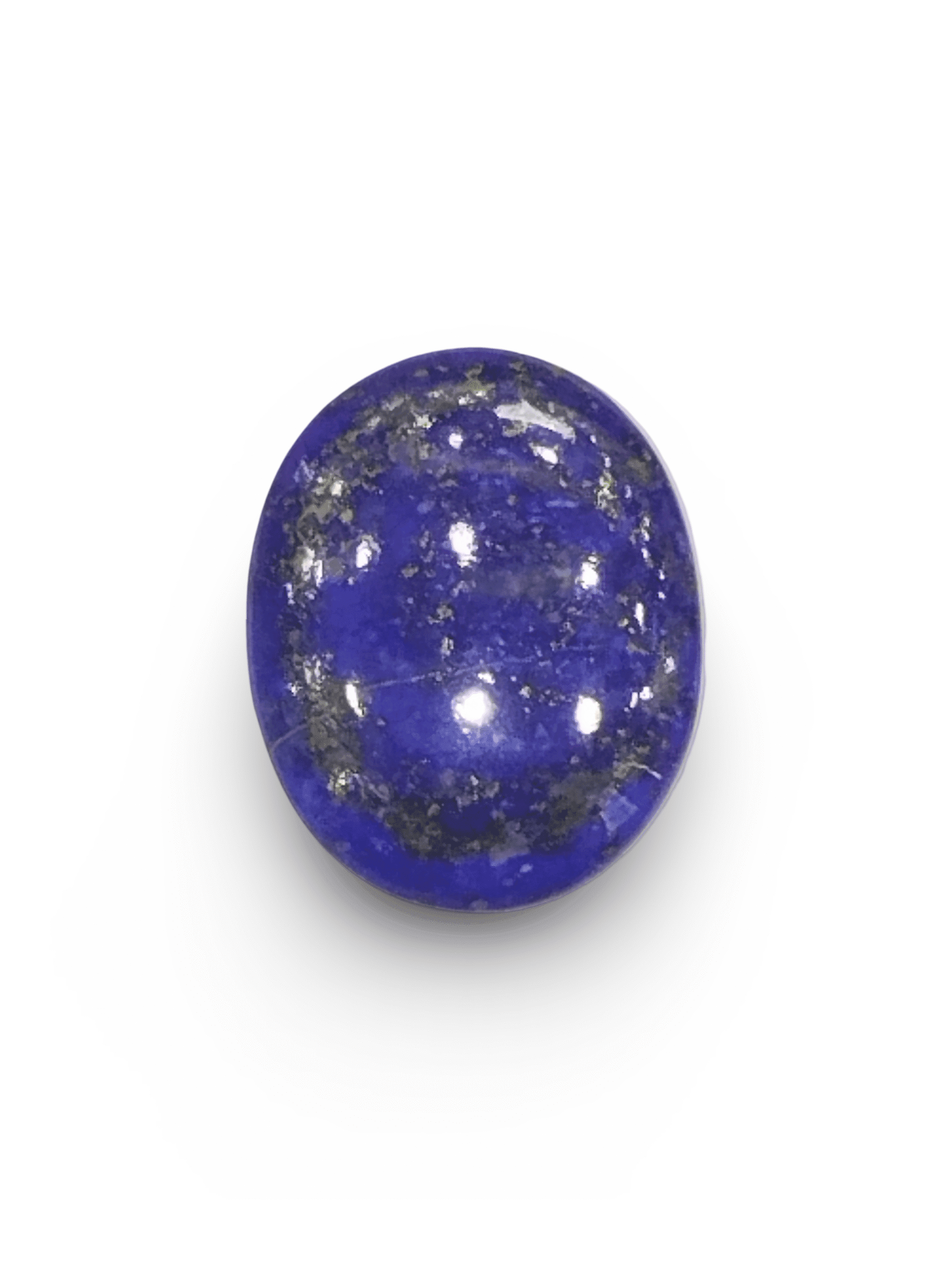Natural Lapis Lazuli |1H20| Certified Oval Cut | Deep Blue with Natural Inclusions Certificate No.: IGCDKBAJ47476