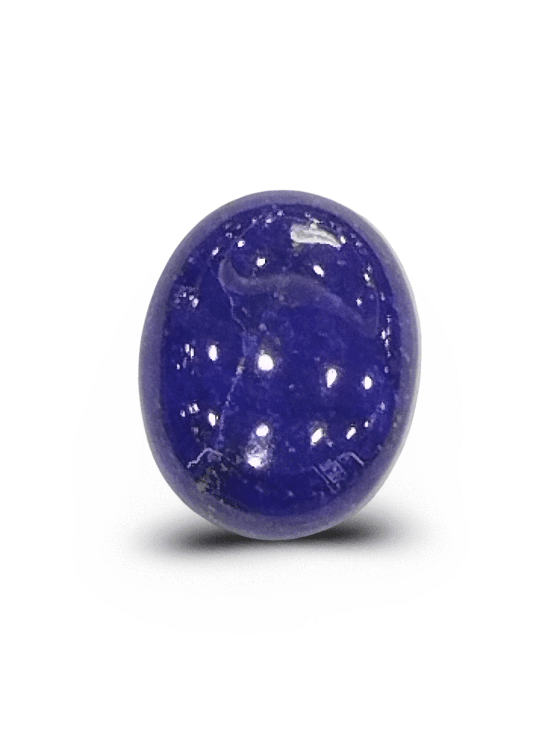 Natural Lapis Lazuli |1H20| Oval Cabochon | Deep Blue | Pyrite Sparkle | IGC Certified Certificate No.: IGCDKBAJ42485