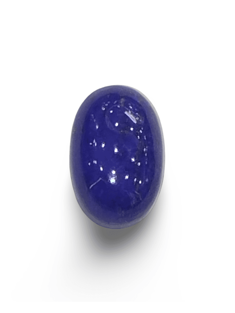 Natural Lapis Lazuli | 1H20| Oval Cabochon | Deep Blue with Metallic Pyrite Crystals | Certified Certificate No.: IGCDKBAJ42479