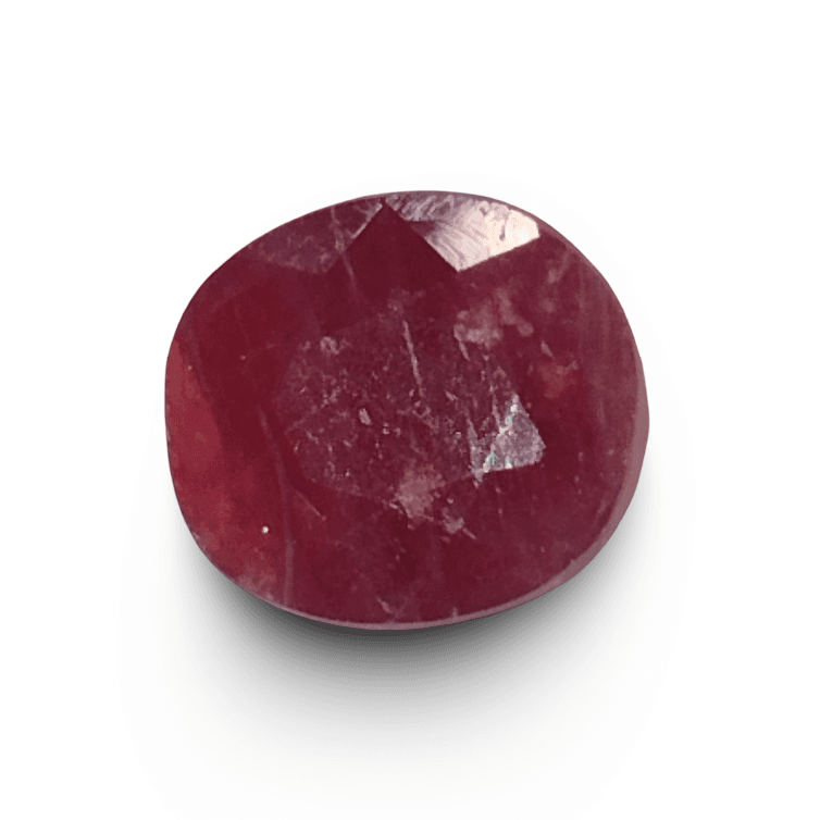 Natural Ruby |5H50| Oval Cut | Red | Certified by IGC No.: IGCDKBAJ44848