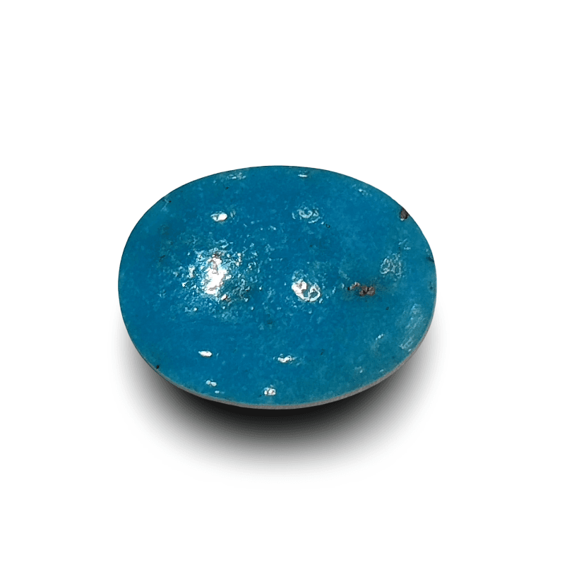 Natural Turquoise | Certified Oval Cabochon Sea Blue Firoza Certificate No.: IGCDKBAJ41426