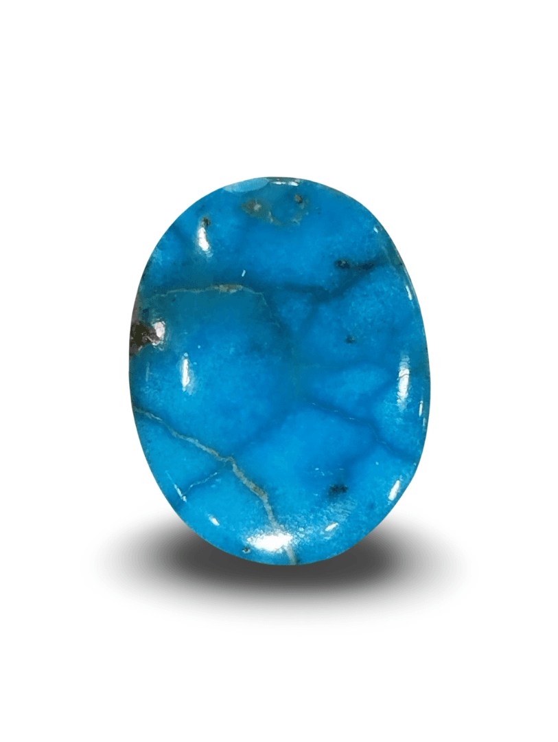 Natural Turquoise | IGC Certified | Oval | Matrix Sea Blue Certification Number: IGCDKBAJ44711