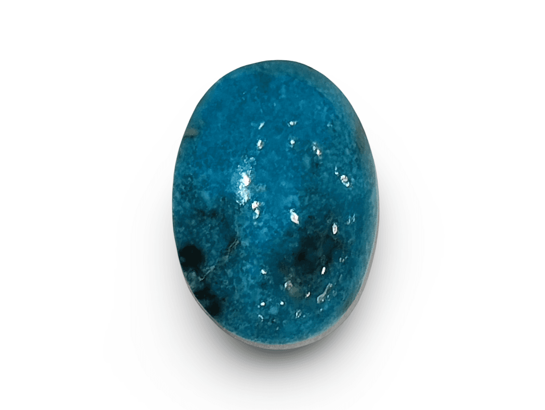 Natural Turquoise | Oval Cabochon | Sea Blue | IGC Certified Certification: IGC (IGCDKBAJ41422)