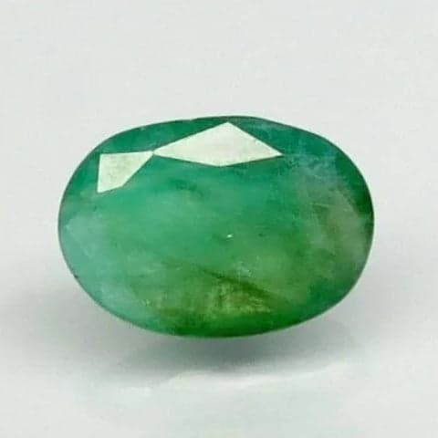 Natural Emerald | 28H00| Govt. Lab Certified | Oval Mixed Cut Report No 7876D31508