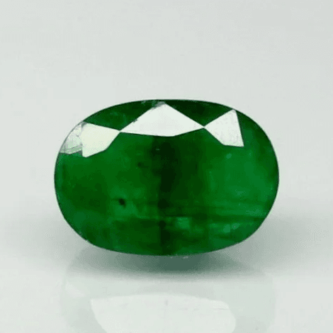 Natural Emerald |28H00| Govt. Lab Certified | Oval Mixed Cut No: 8891D36298