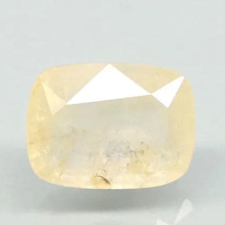 Natural Yellow Sapphire |65H00| Cushion Mixed Cut | Transparent | Govt. Lab Certified | Report No. 10701D43160