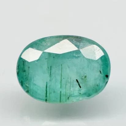 Natural Emerald | 33H00| Govt. Lab Certified | Oval Mixed Report No- 10828D43717