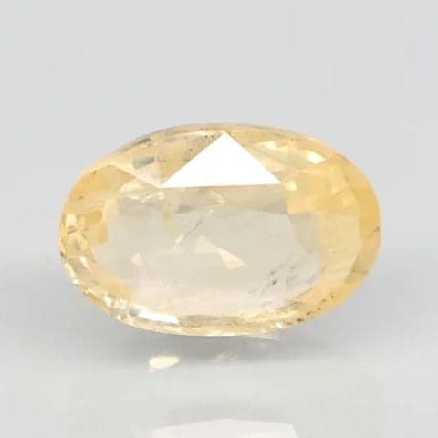 Natural Yellow Sapphire |KB 120H00| Oval Mixed | Transparent | Govt. Lab Certified | Report No. 11737D47187