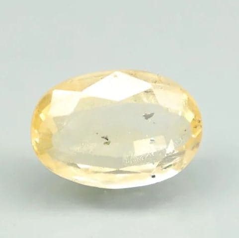 Natural Yellow Sapphire |KB 120H00| Oval Mixed | Transparent | Govt. Lab Certified | Report No. 11775D47377