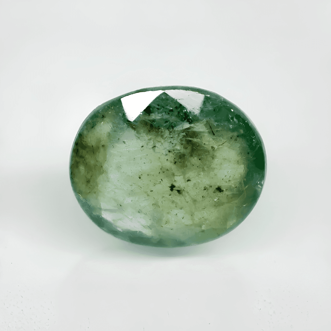 Natural Emerald |25H00| Oval Mixed Cut | IIGJ Certified No.: 12859D52918
