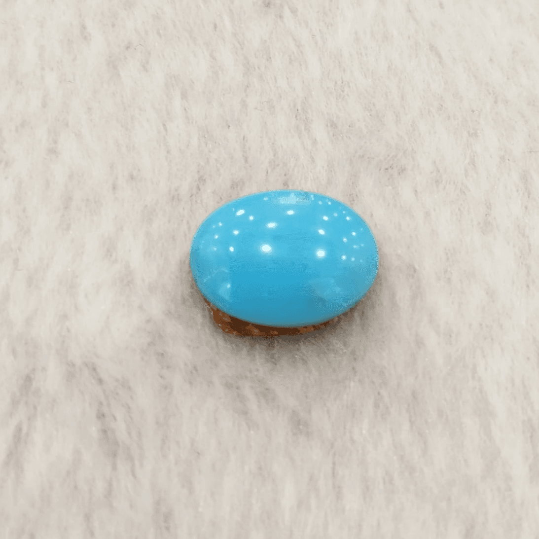 7.58 Ratti Natural Turquoise | IGC Certified | Oval | Matrix Sea Blue